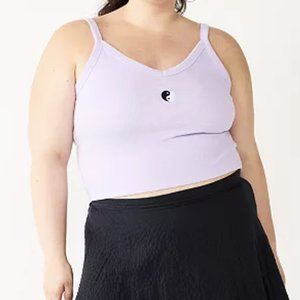 SO Sonoma Cropped Cami Lavender Yin Yang 1X